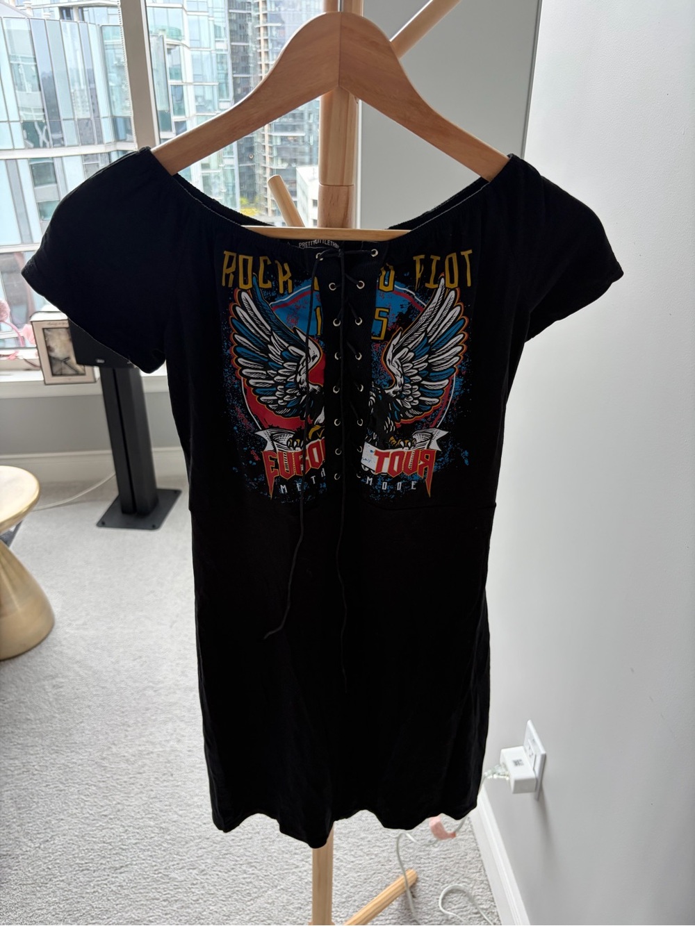 NWT PrettyLittleThing Black Mini Dress